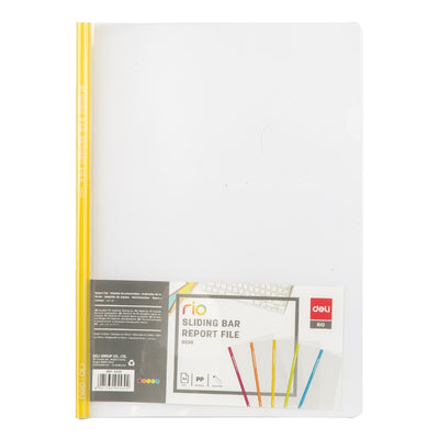 deli Spine Bars with Transparent Cover Sheets A4, 5/pack, Assorted Colors