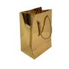 Paper Gift Bag, Croco Glossy, Gold