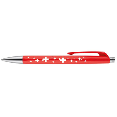 CARAN d'ACHE 888 Ballpoint Pen INFINITE, SWISS CROSS, 0.25mm, Red/White
