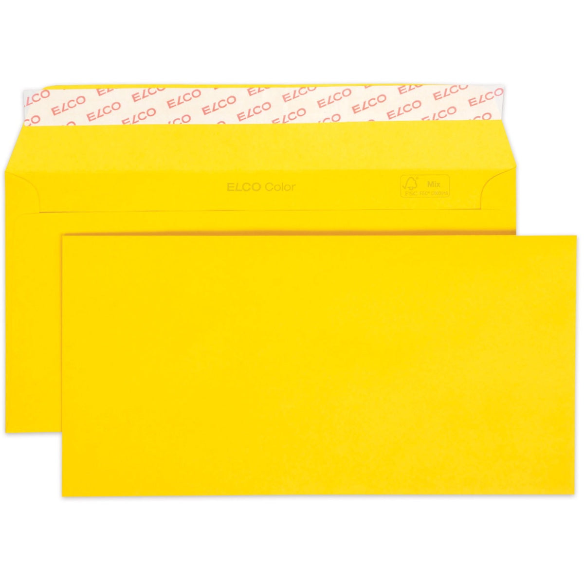 Elco Color Envelope C5/6 DL, 4.5" x 9", 100g, 25/pack, Yellow