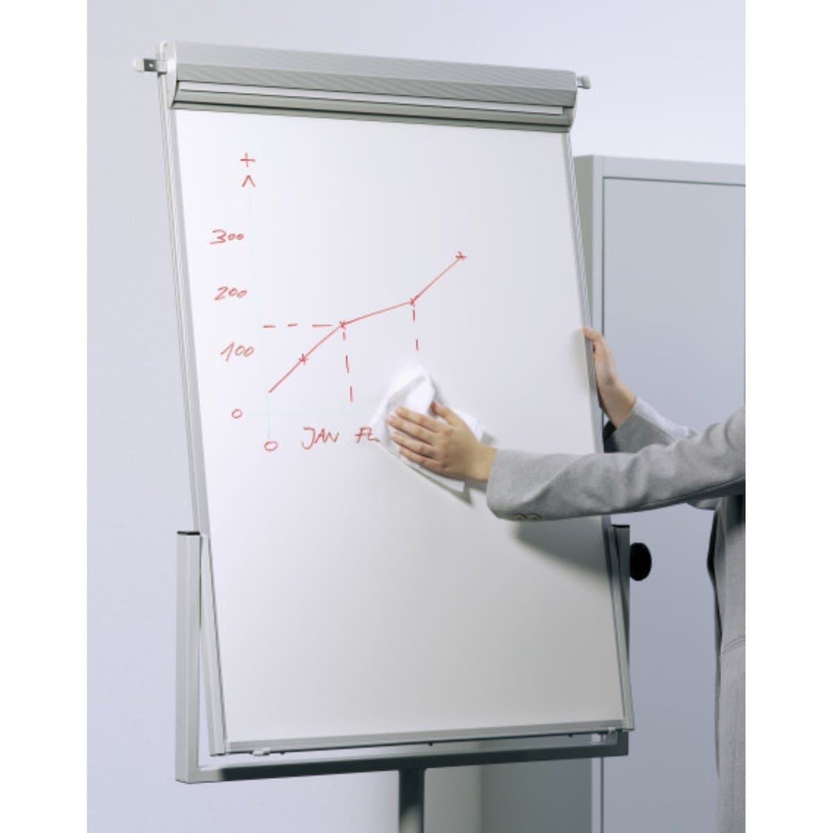 Durable WHITEBOARD BOX, Whiteboard cleaning wipes, 100/Dispenser