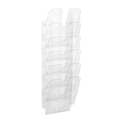 Durable FLEXIPLUS 6 A4, wall mounted Brochure Holder, 6 Tier, Transparent