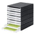 styro styroval PRO, 10 Open Drawers, Black/White