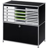 styro styroval PRO, 5 Open Drawers, Black