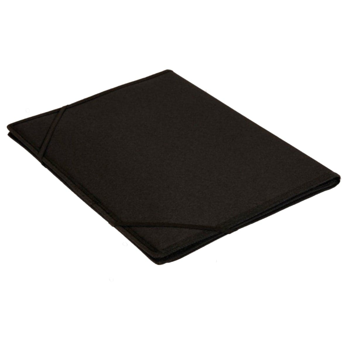 dufco Pocket Folder A4 with elastic fastener, soft touch nylon, Black