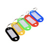 Partner Plastic Key Tags with Ring, 100/pack, Assorted Colors