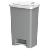 Cosmoplast Plastic Waste Bin with Pedal, 50 litres, Grey