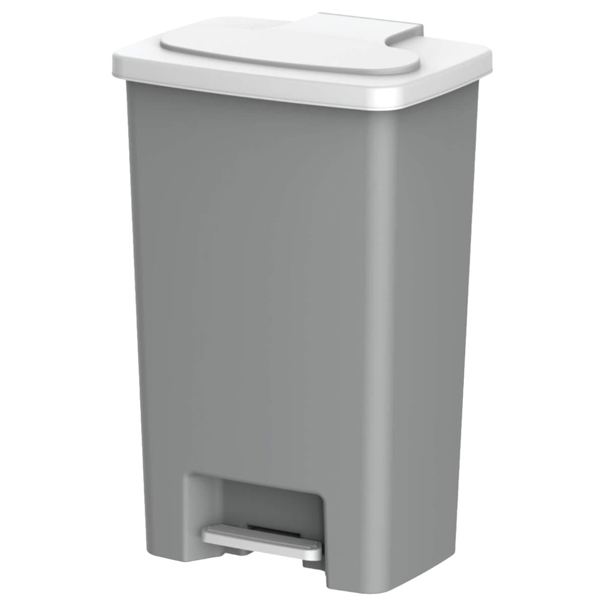 Cosmoplast Plastic Waste Bin with Pedal, 50 litres, Grey