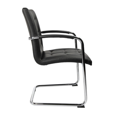 Topstar CHAIRMAN 450 Professional Visitor Chair, Leather Black