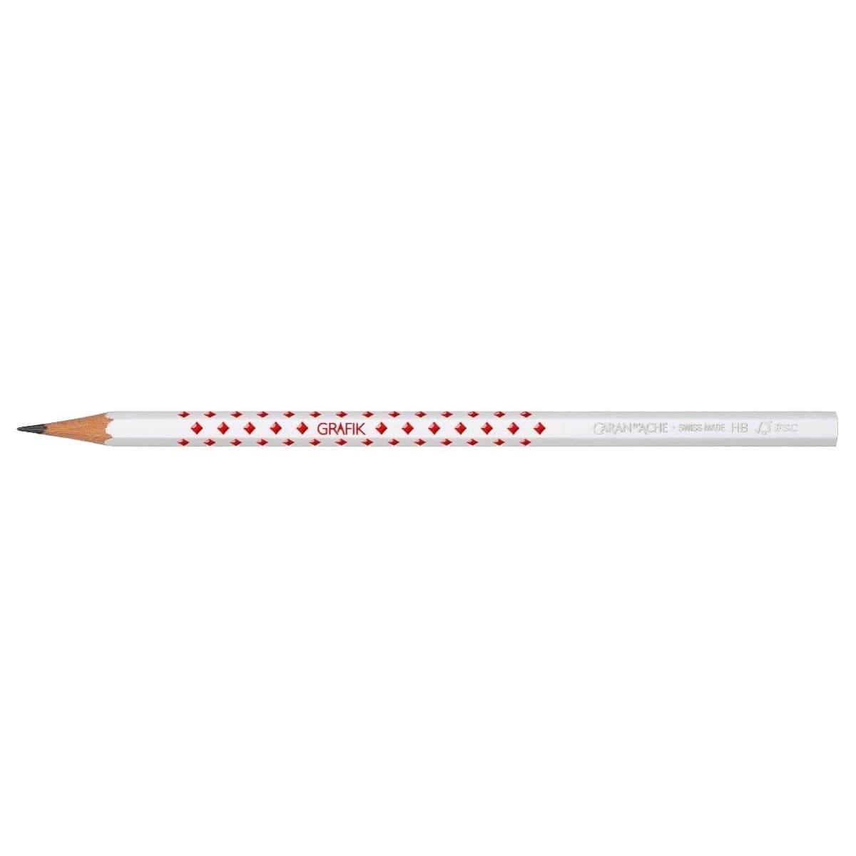 CARAN d'ACHE Graphite pencil 'CARD DIAMOND' HB, White