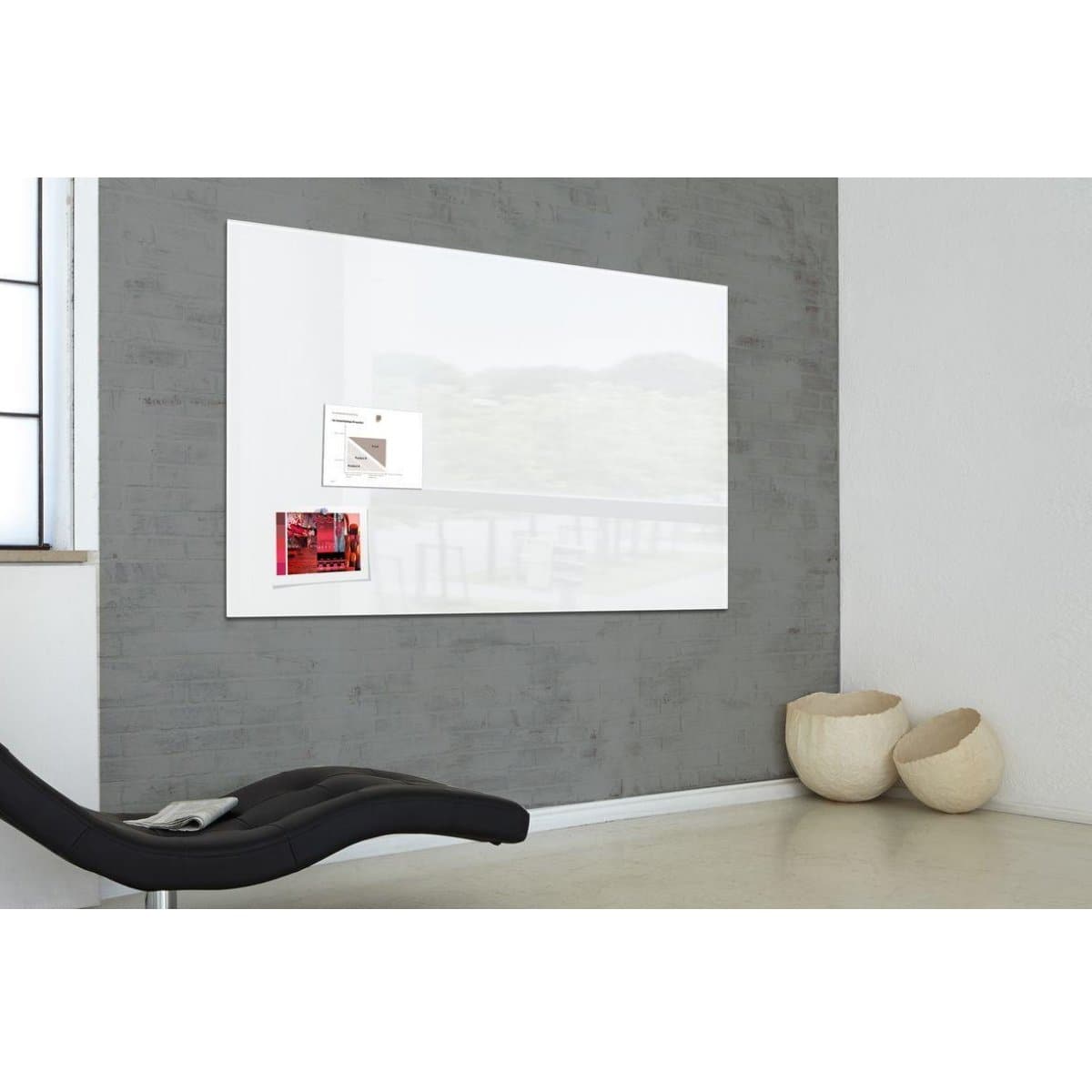 Sigel Magnetic Glass Board ARTVERUM, 150 x 100 cm, White