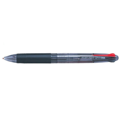 Pilot Feed GP4, 4-Color Retractable Ballpoint Pen, 0.7mm, Assorted Colors