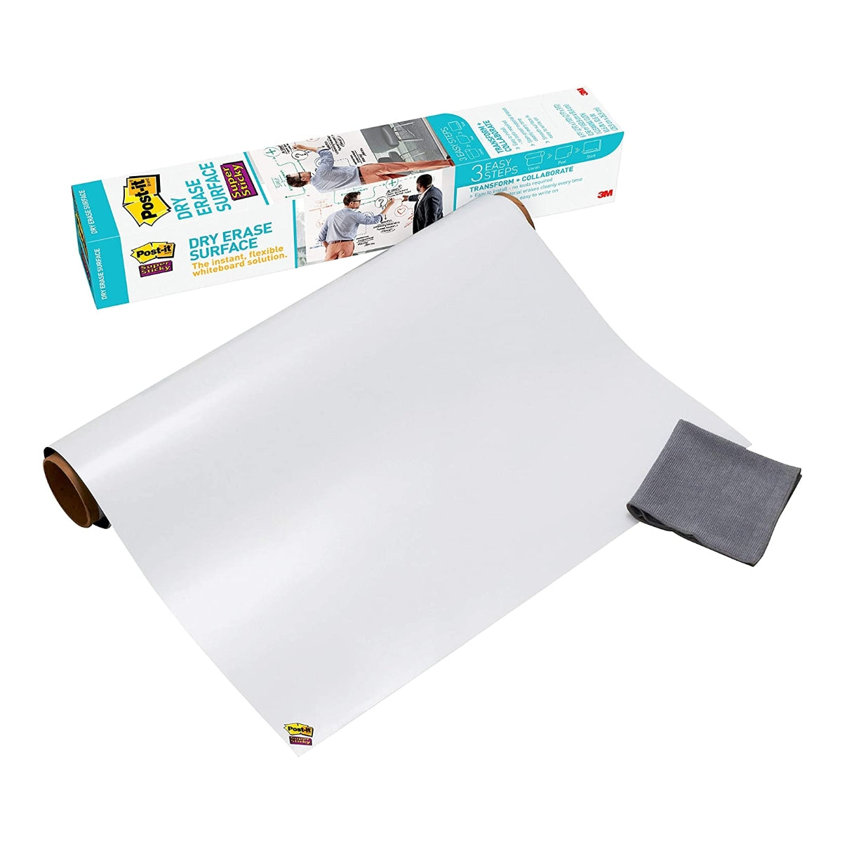 3M Post-it Dry Erase Surface Magic-Chart with cloth, 60x90cm, White