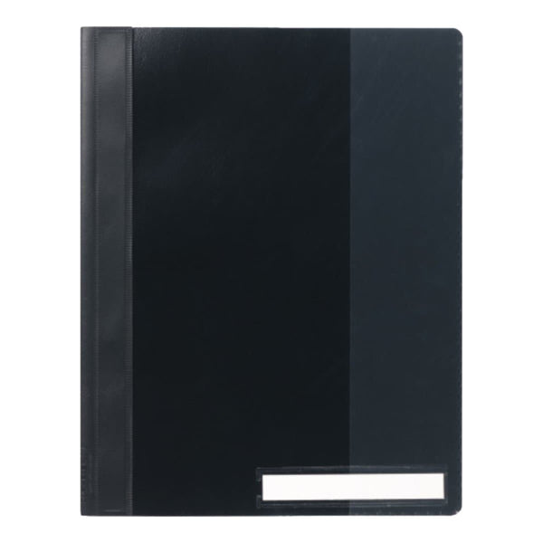 Durable Clear View Folder A4, extra wide with pocket, Black - Offic ...