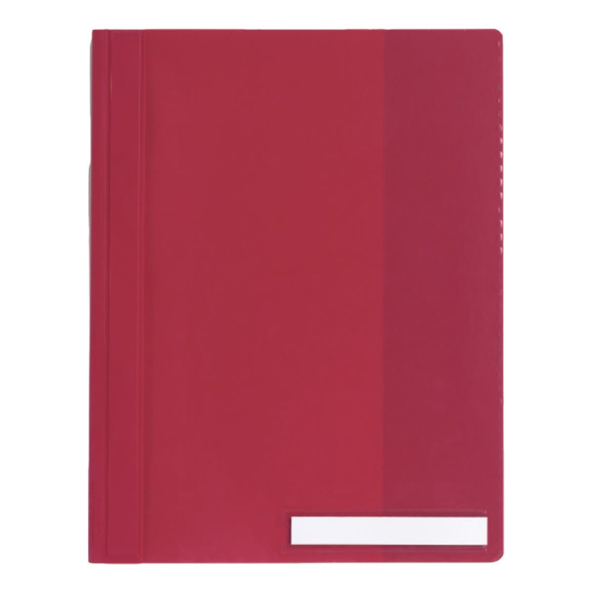 Durable Clear View Folder A4, extra wide with pocket, Red