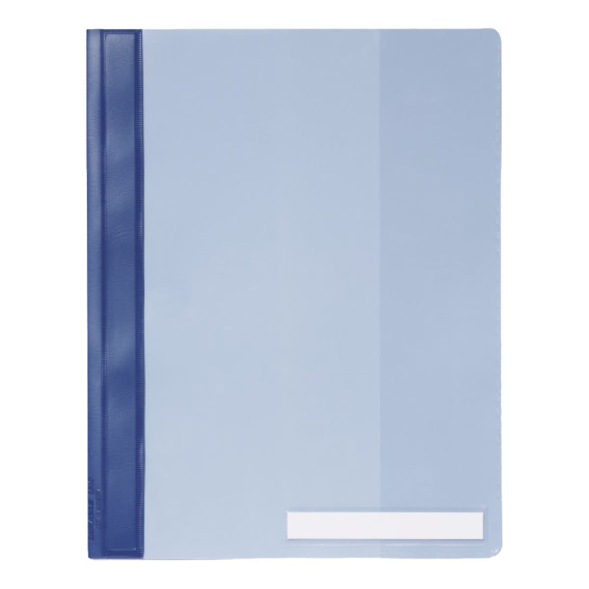 Durable Clear View Folder A4, extra wide with pocket, Light Blue