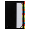 Pagna Filing Book A4, 12 colored tabs, with elastic fastener, Black