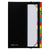 Pagna Filing Book A4, 12 colored tabs, with elastic fastener, Black