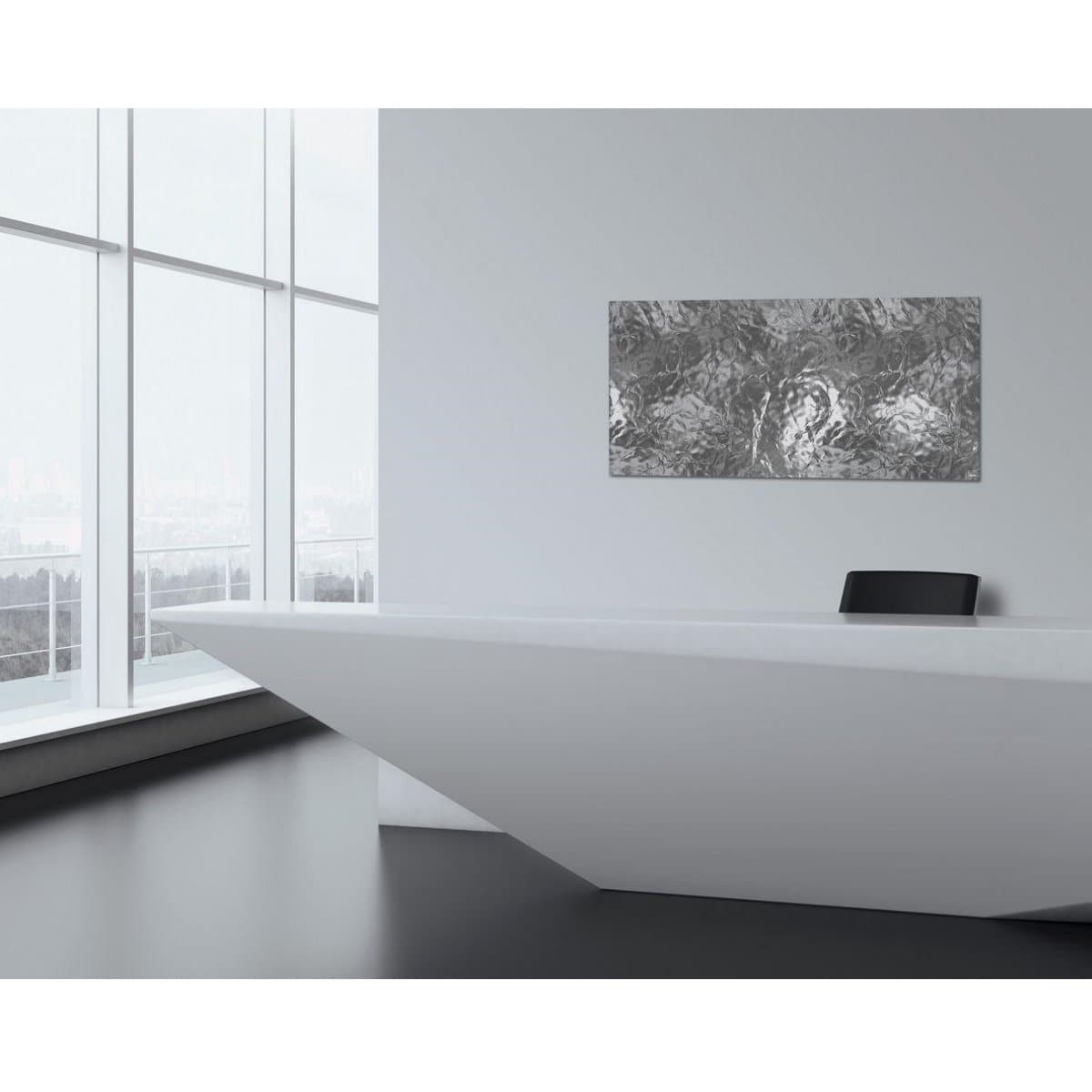 Sigel Magnetic Glass Board ARTVERUM, 91 x 46 cm, Shiny-Silver