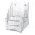 Acrylic Brochure Holder Table/Wall Mount, 4 Tier, A4 210 x 297 mm