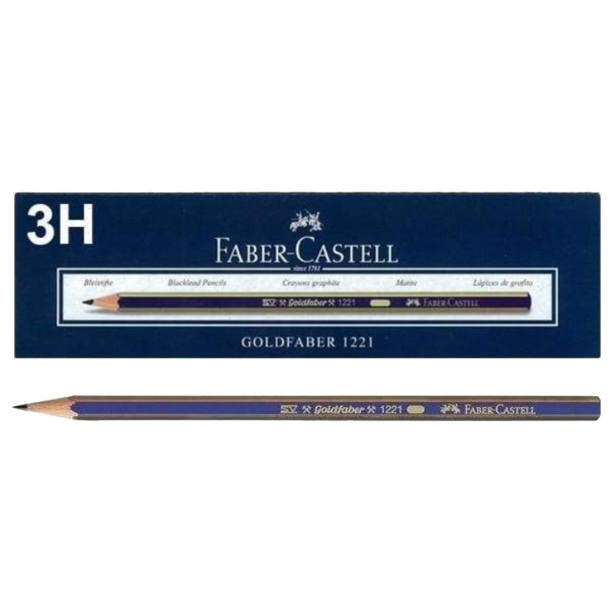 Faber Castell Graphite pencil GOLDFABER 1221, 3H