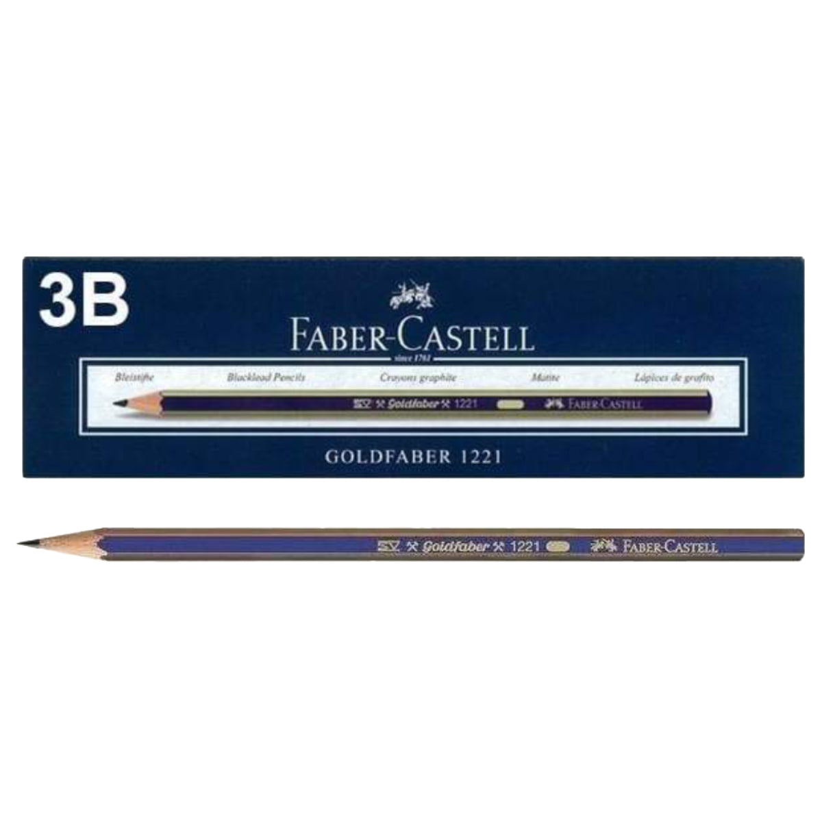 Faber Castell Graphite pencil GOLDFABER 1221, 3B
