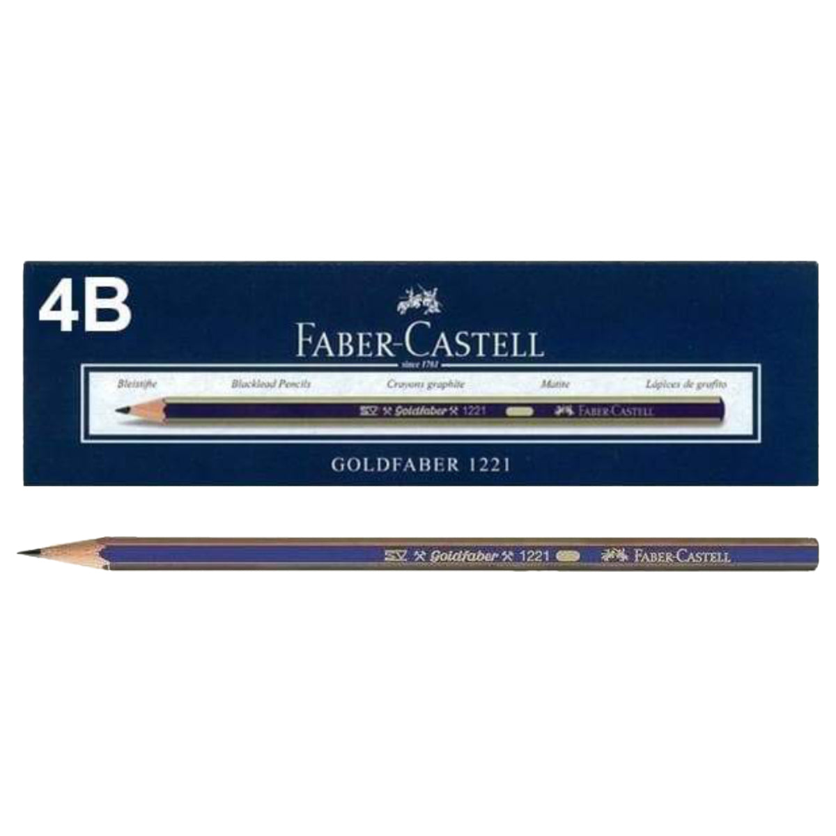 Faber Castell Graphite pencil GOLDFABER 1221, 4B