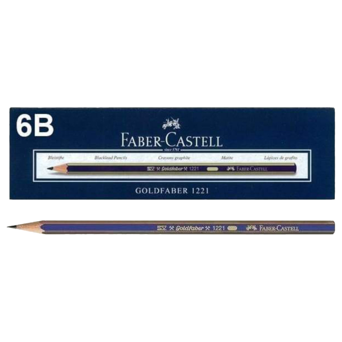 Faber Castell Graphite pencil GOLDFABER 1221, 6B