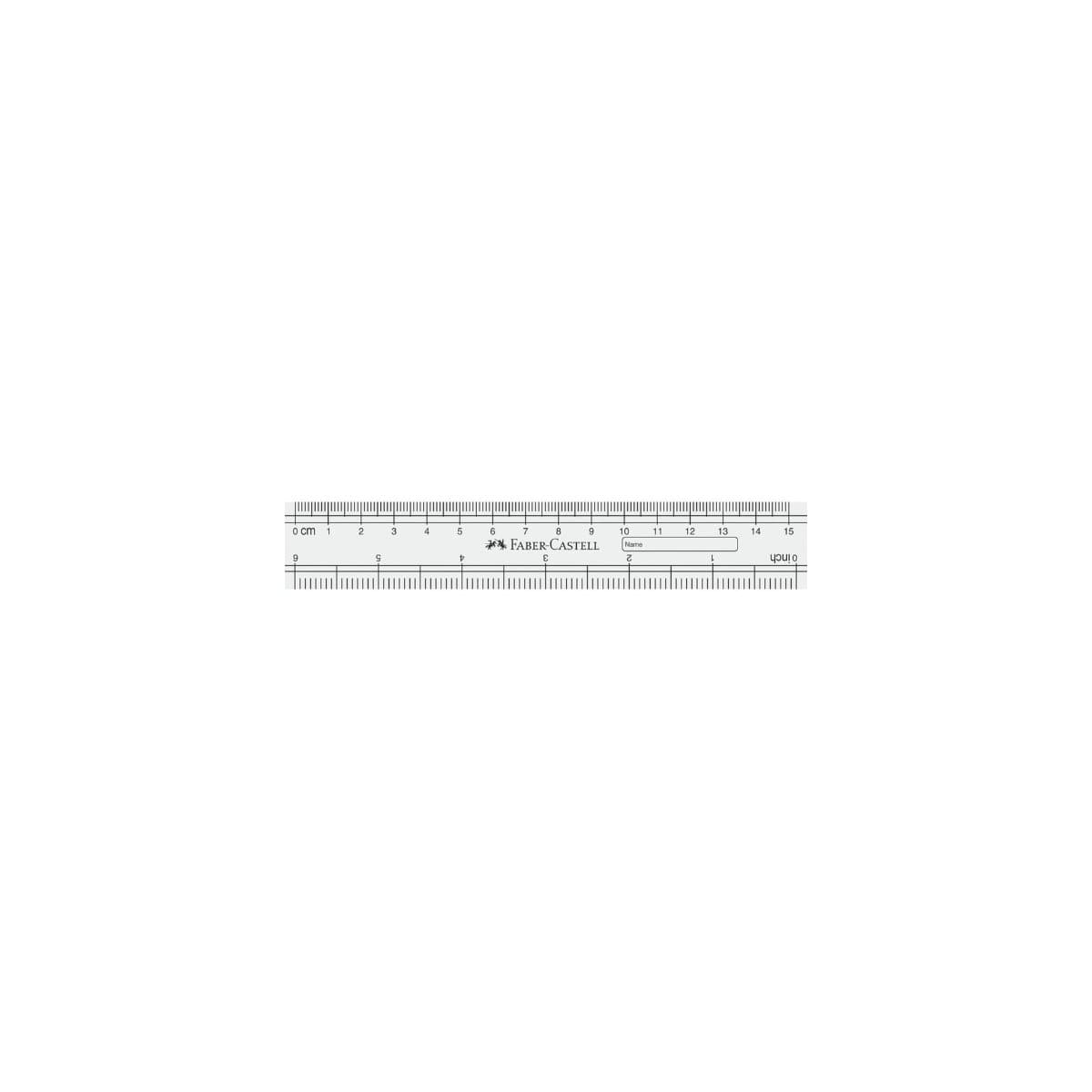 Faber Castell SLIM Plastic Ruler 6inches / 15cm