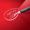 Sigel Magnetic Glass Board ARTVERUM, 100 x 100 cm, Red