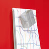 Sigel Magnetic Glass Board ARTVERUM, 100 x 100 cm, Red