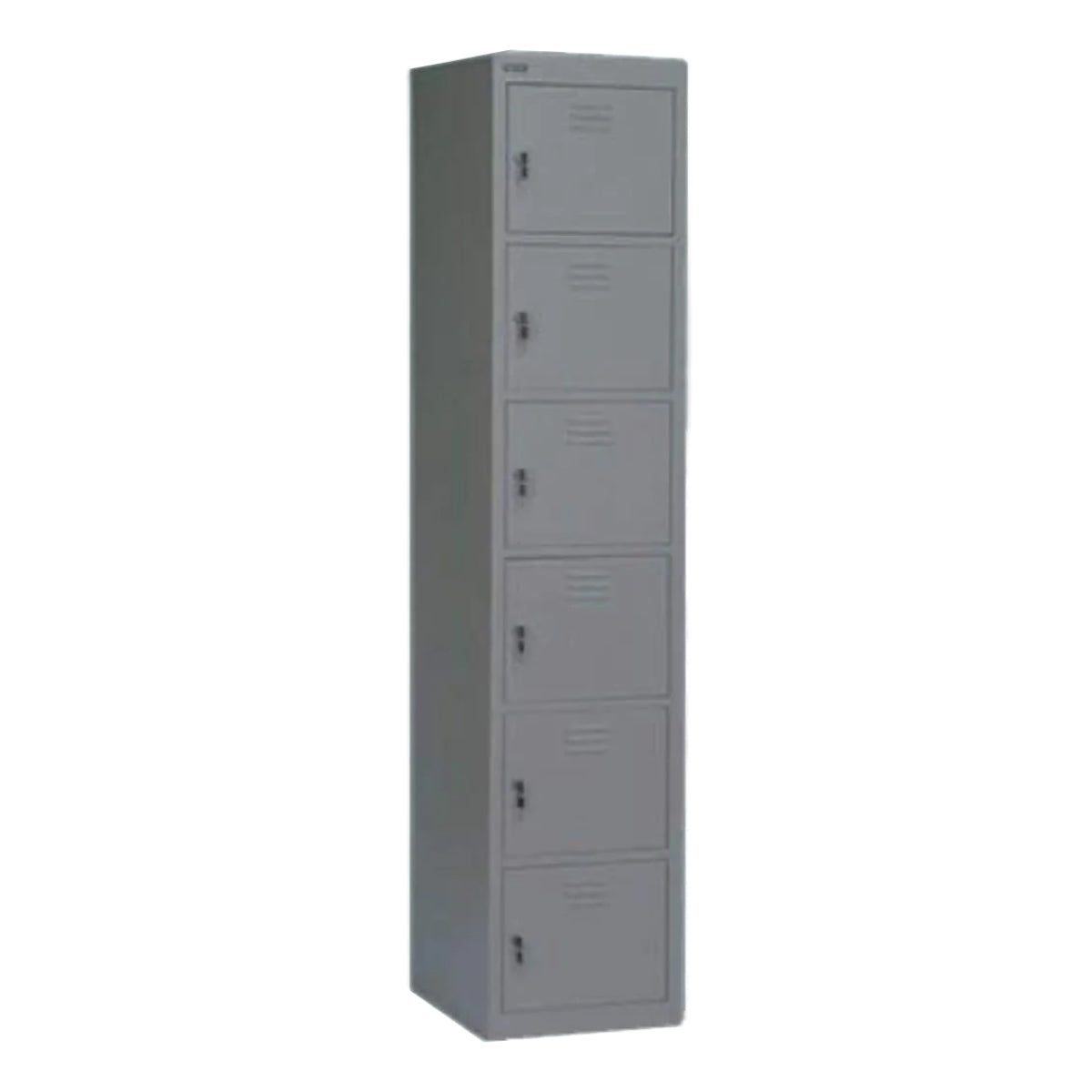 Rexel Locker, 180x37.5x46 cm, 6 Door, Grey