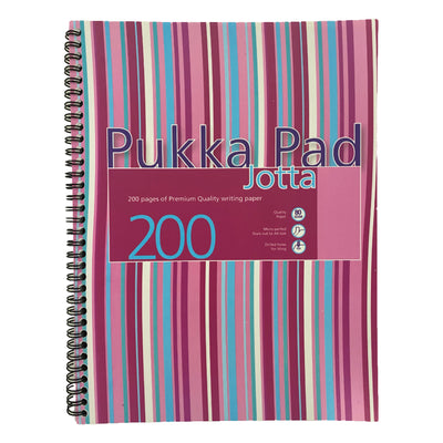Pukka Pad Jotta Wirebound A4, line ruled, 80gsm, 200sheets/pad, Assorted Colors