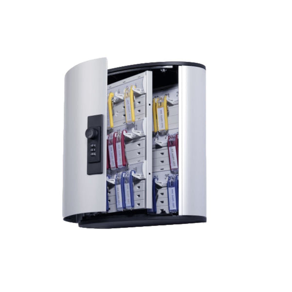 Durable aluminium KEY BOX CODE 36, with 6 Key Clips, Combination Lo ...