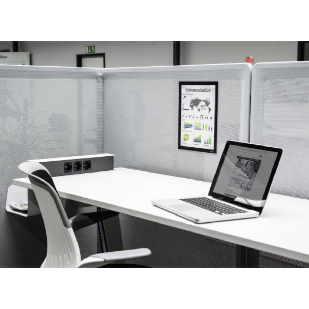 Durable DURAFRAME Grip, Magnetic Frame with Velcro Fastener A4, 2/pack, Black