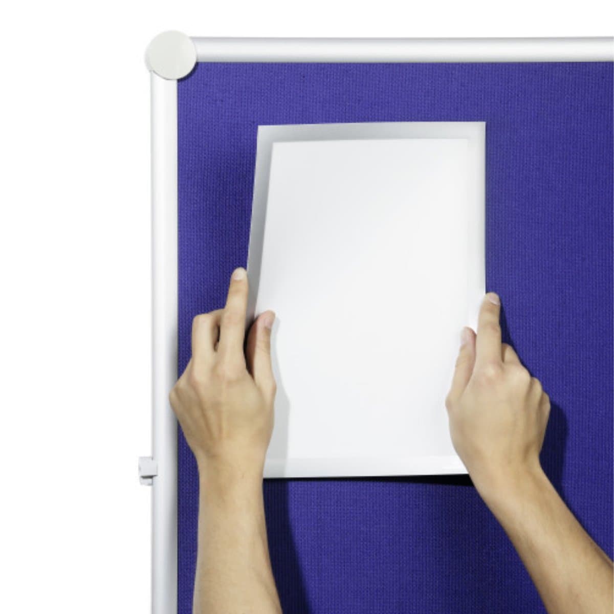 Durable DURAFRAME Grip, Magnetic Frame with Velcro Fastener A4, 2/pack, Black