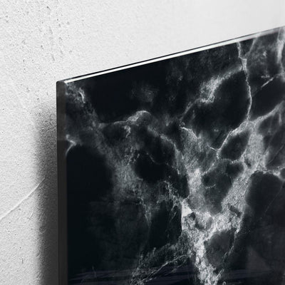 Sigel Magnetic Glass Board ARTVERUM, 48 x 48 cm, Black-Marble