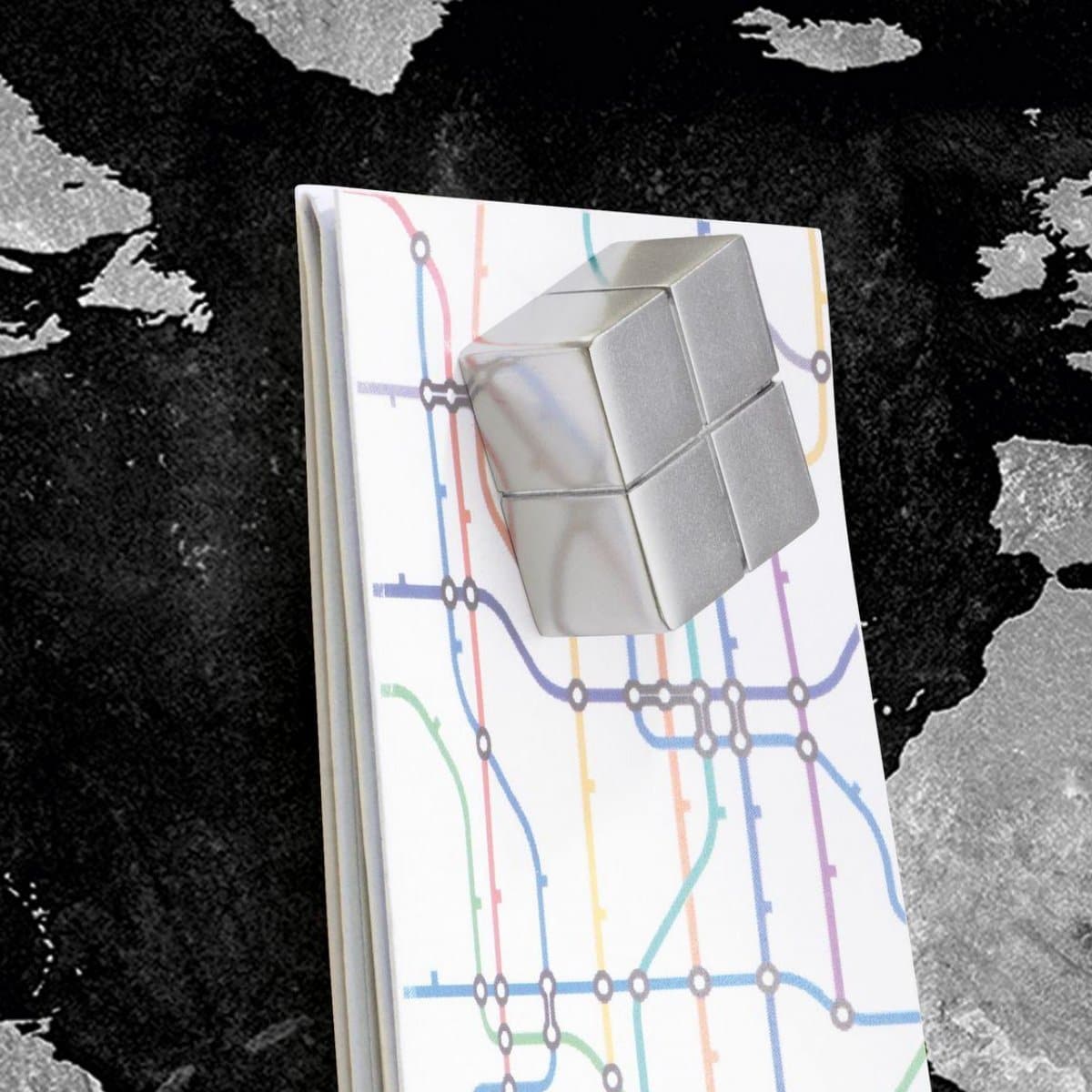 Sigel Magnetic Glass Board ARTVERUM, 130 x 55 cm, World-Map, Black