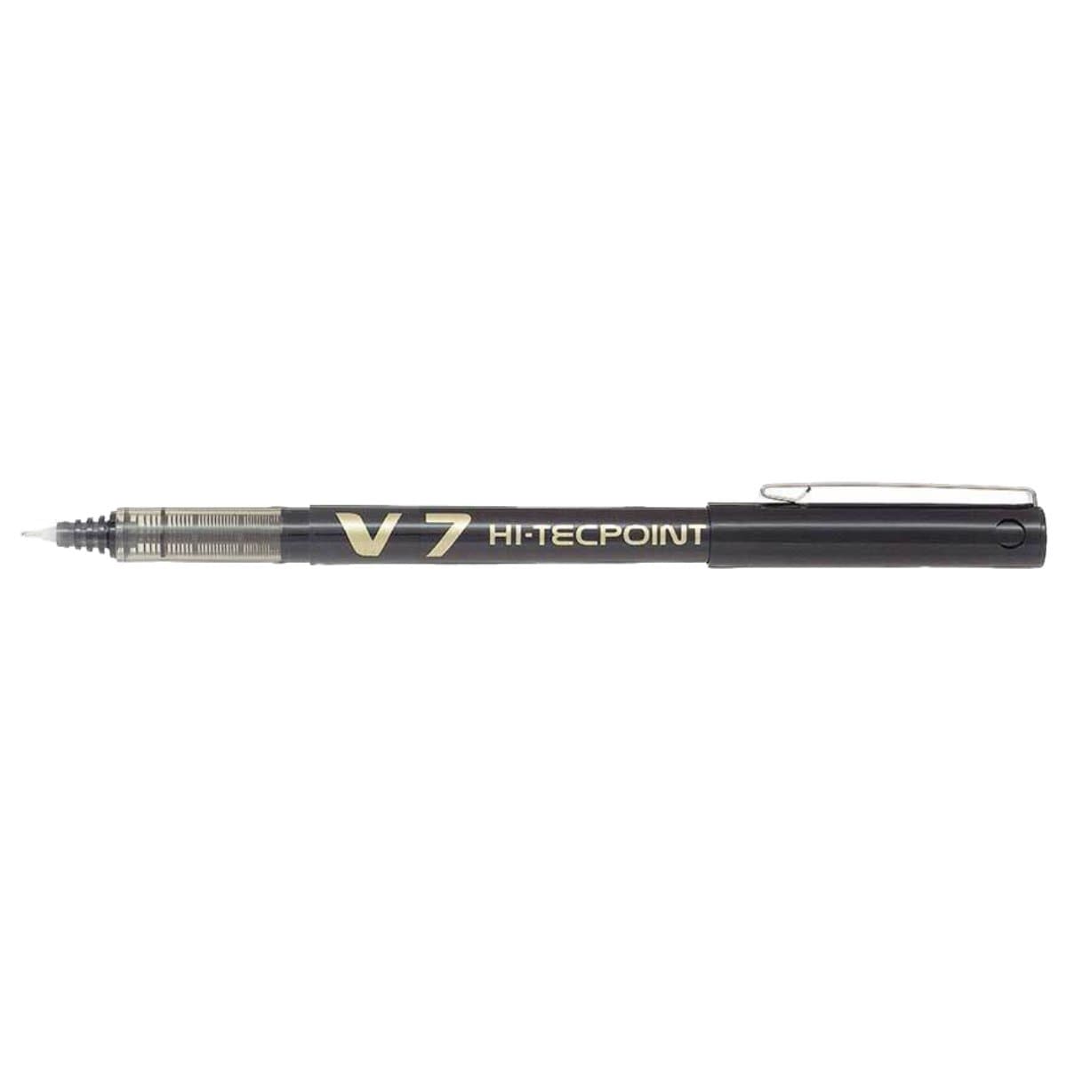 Pilot V7 Hi-Tecpoint BX-V7 Roller Ball Pen, 0.7mm, Black