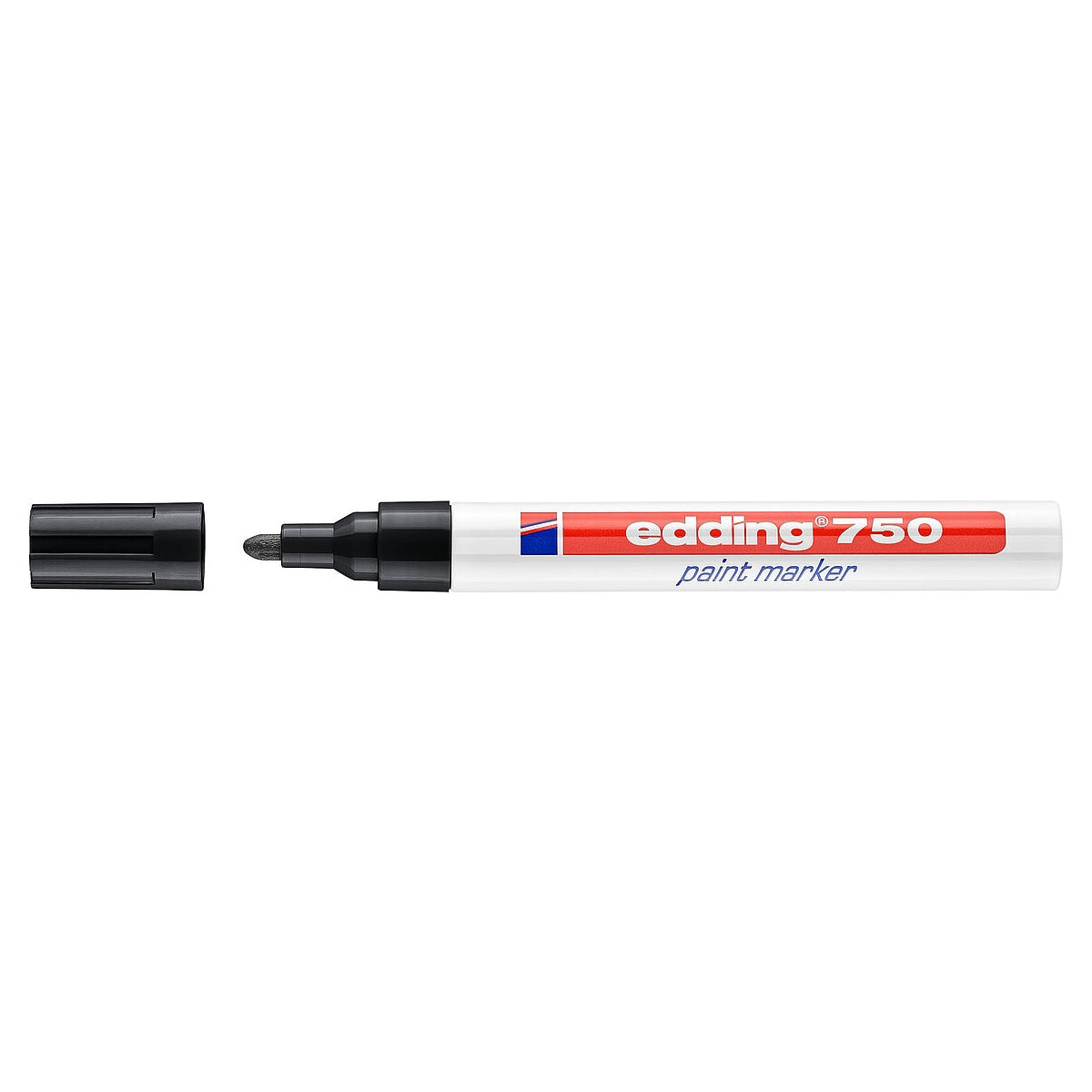 edding 750 Paint Marker, 2-4mm Bullet Tip, Black