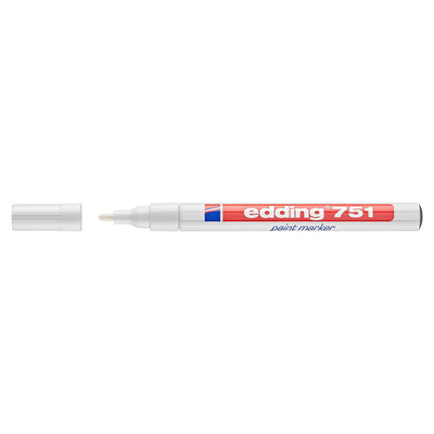 edding 751 Paint Marker, 1-2mm Bullet Tip, White