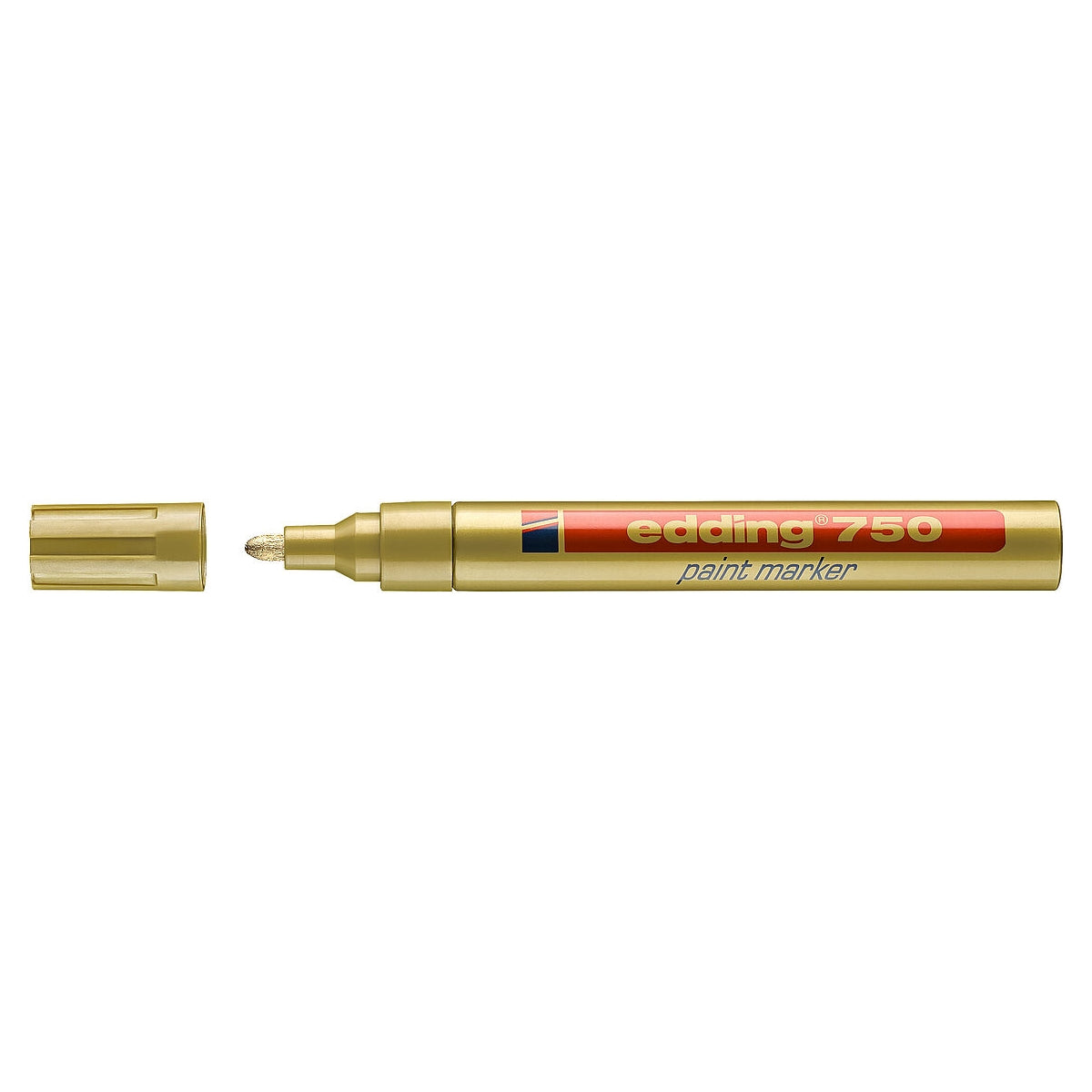 edding 750 Paint Marker, 2-4mm Bullet Tip, Gold