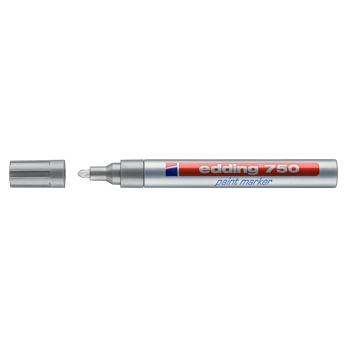 edding 750 Paint Marker, 2-4mm Bullet Tip, Silver