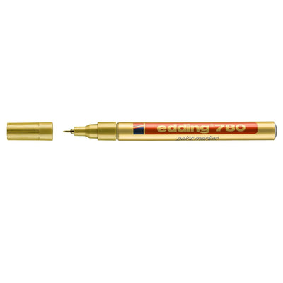 edding 780 Paint Marker, 0.8mm Bullet Tip, Gold