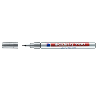 edding 780 Paint Marker, 0.8mm Bullet Tip, Silver