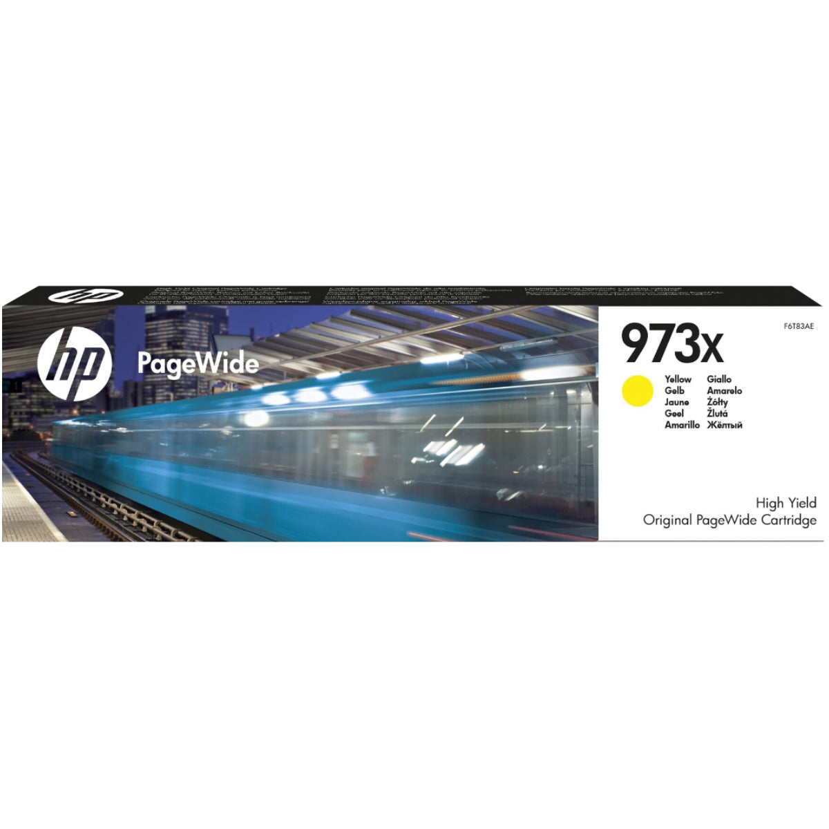 HP 973X Yellow High Yield Ink Cartridge - F6T83AE