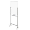 Double Sided Magnetic White Board, with Metal Stand and Wheels,  60 x 90 cm