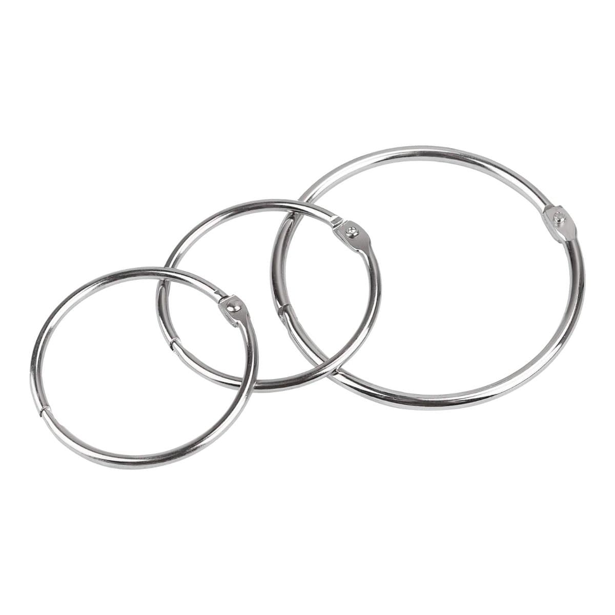 Metal Binder Rings, 20/pack, Nickel-Plated