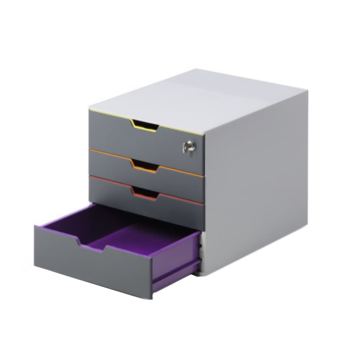 Durable Varicolor SAFE -­ File Cabinet with 4 Colourful Drawers and a cylinder lock
