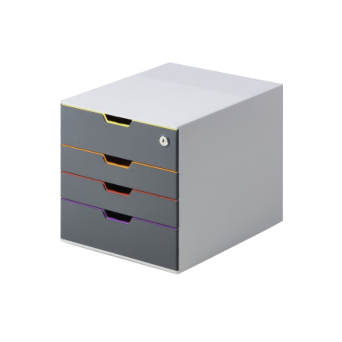 Durable Varicolor SAFE -­ File Cabinet with 4 Colourful Drawers and a cylinder lock
